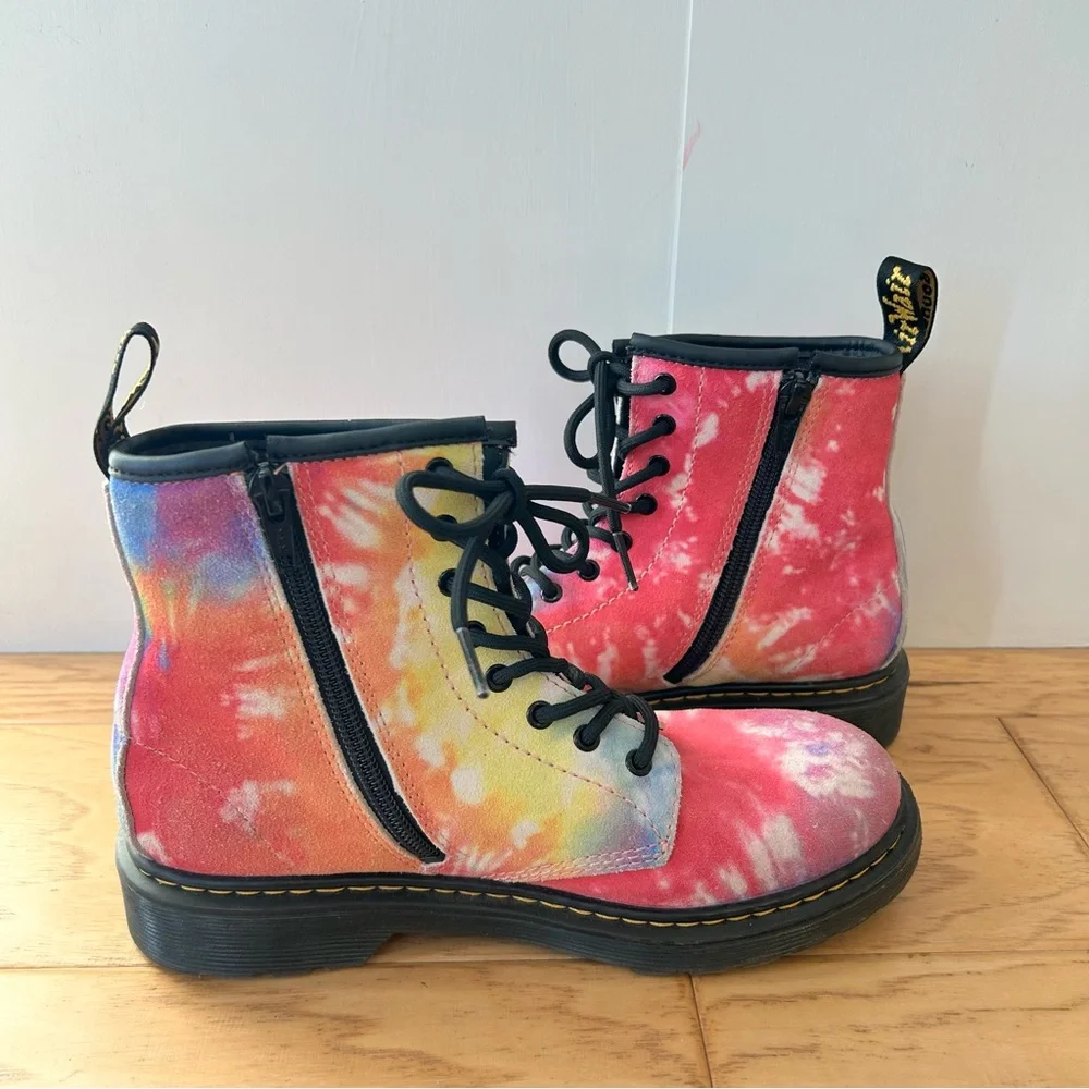 Doc Martens Tye Dye style 1460 J Lace Up size 4 Dr. Marten Air Wair Original